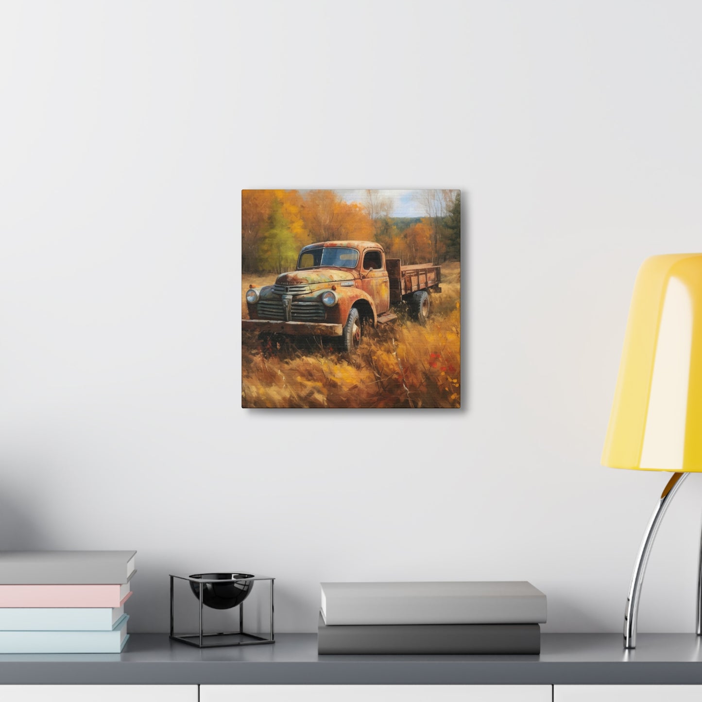 "Fall Farm Rustic Truck" Wall Art - Weave Got Gifts - Unique Gifts You Won’t Find Anywhere Else!