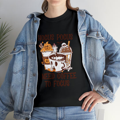 "Hocus Pocus, I Need Coffee To Focus" T-Shirt - Weave Got Gifts - Unique Gifts You Won’t Find Anywhere Else!