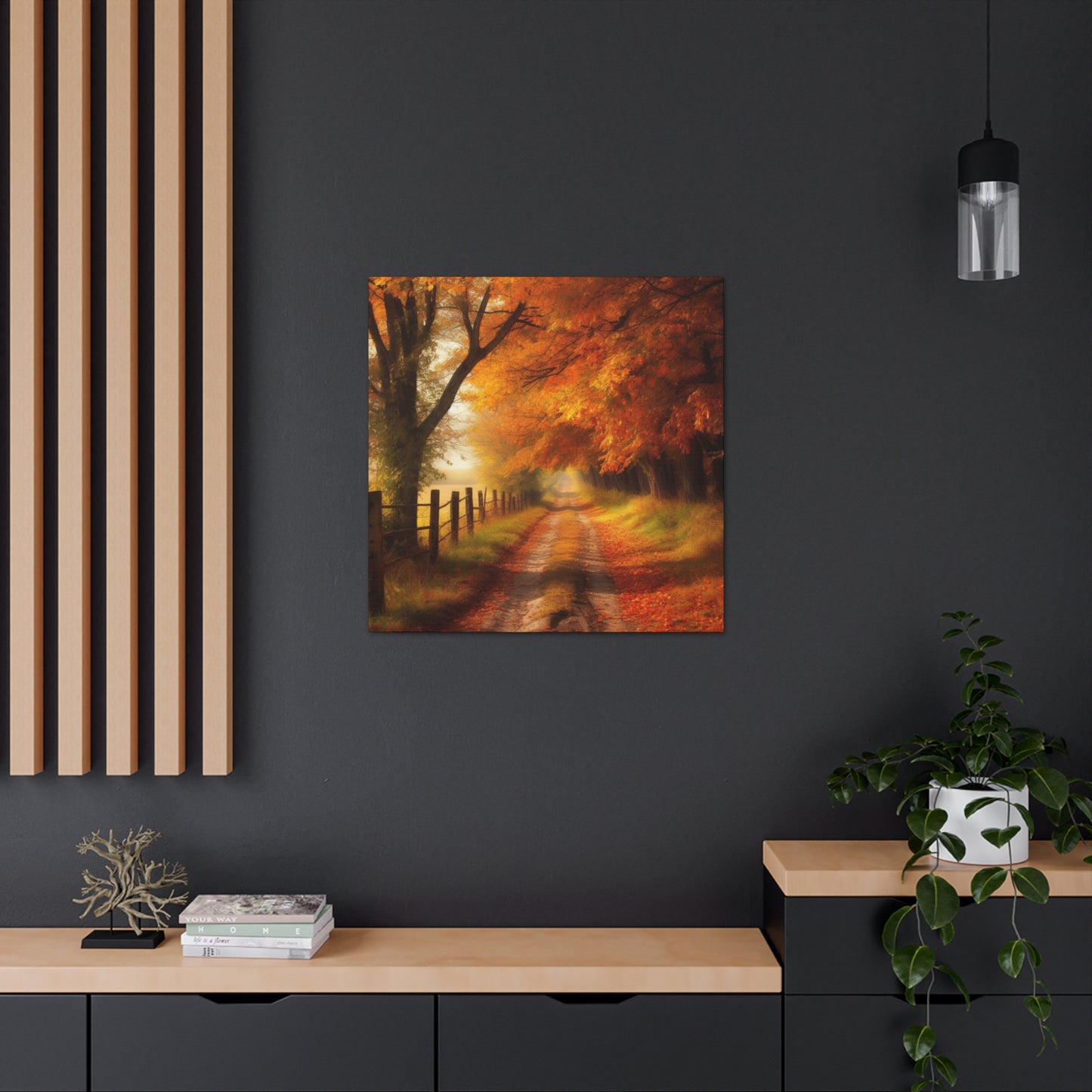 "Autumn Farm Road Journey" Wall Art - Weave Got Gifts - Unique Gifts You Won’t Find Anywhere Else!