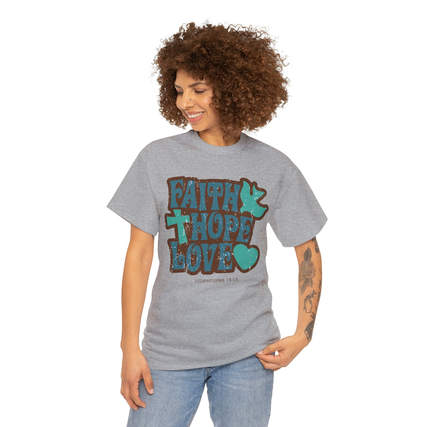 "Faith, Hope, Love" T-Shirt - Weave Got Gifts - Unique Gifts You Won’t Find Anywhere Else!