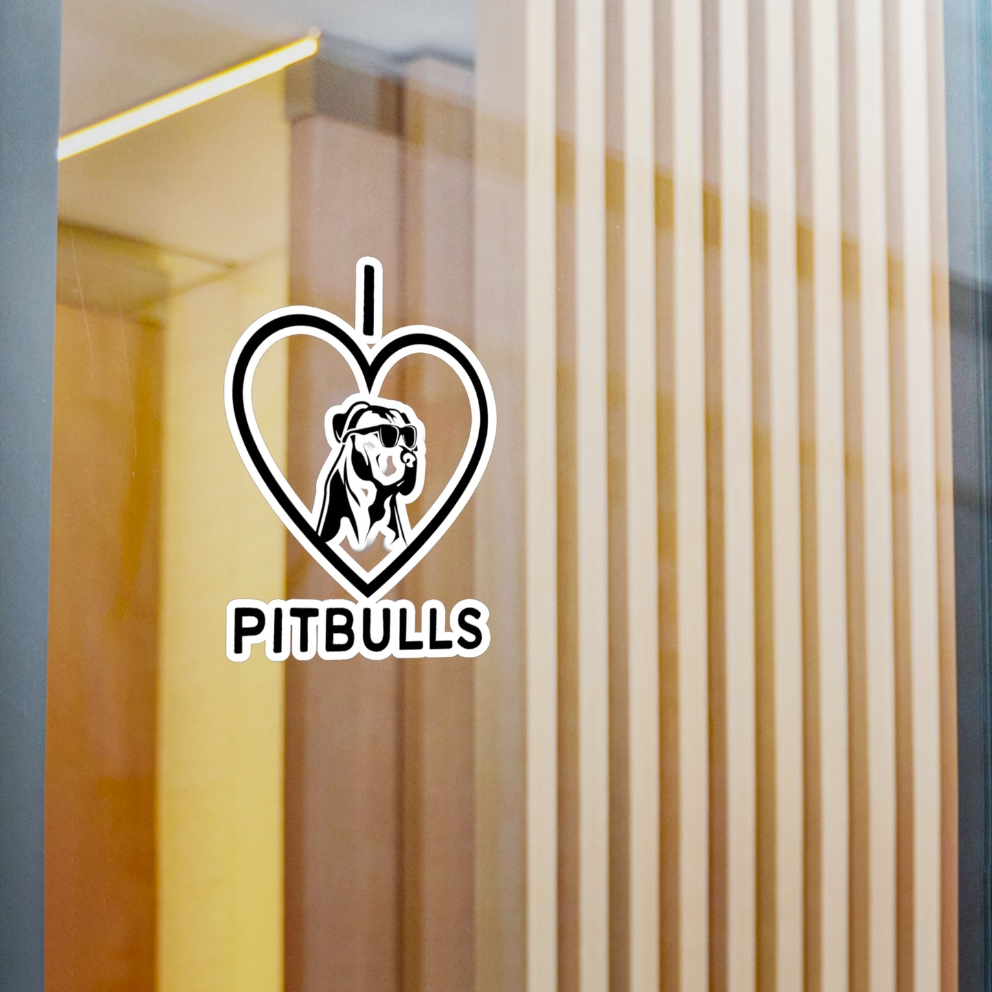 "I Love Pitbulls" Kiss-Cut Vinyl Decals - Weave Got Gifts - Unique Gifts You Won’t Find Anywhere Else!