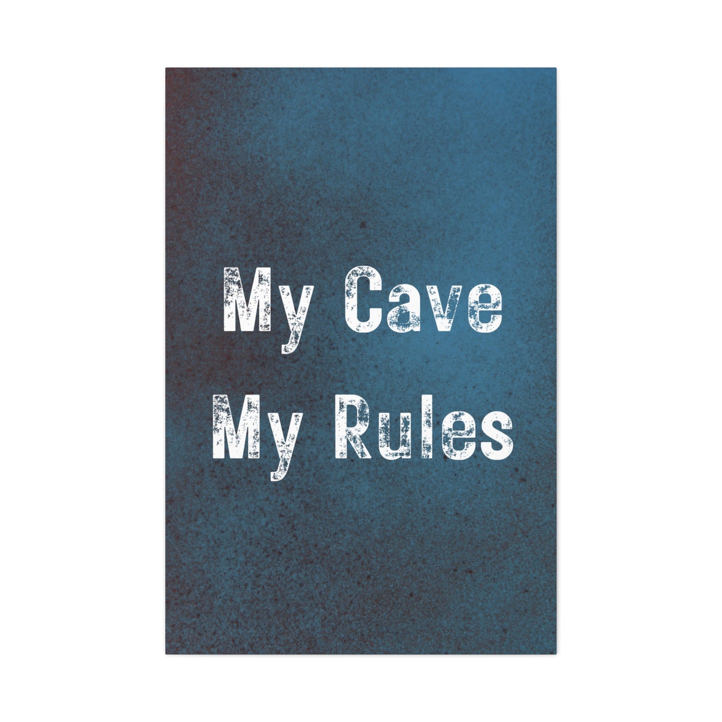 Masculine man cave wall art with bold quote
