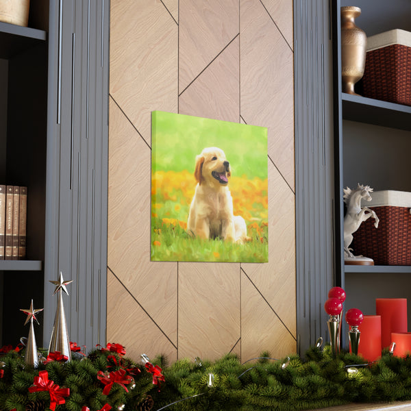 "Dog Painting Photo" Custom Wall Art - Weave Got Gifts - Unique Gifts You Won’t Find Anywhere Else!