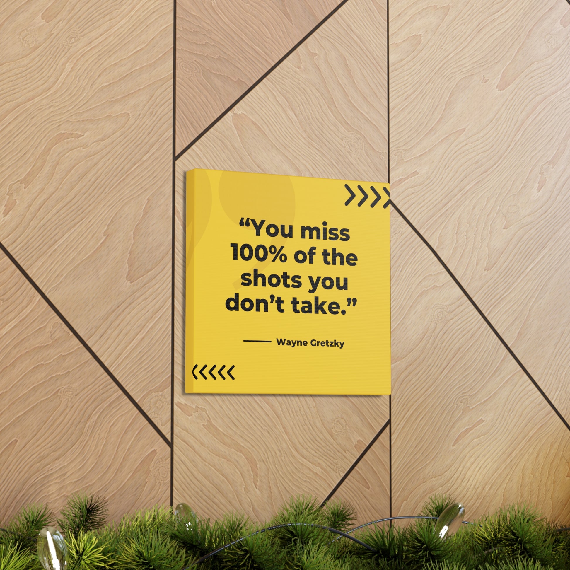 "You Miss 100% Of The Shots You Don't Take" Wall Art - Weave Got Gifts - Unique Gifts You Won’t Find Anywhere Else!