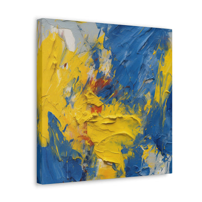 "Abstract Blue & Yellow" Wall Art - Weave Got Gifts - Unique Gifts You Won’t Find Anywhere Else!