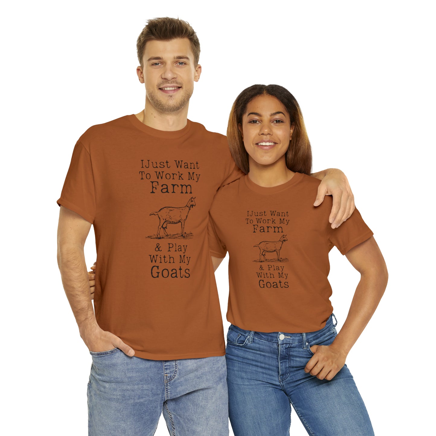 "I Just Want To Work My Farm & Play With My Goats" T-Shirt - Weave Got Gifts - Unique Gifts You Won’t Find Anywhere Else!