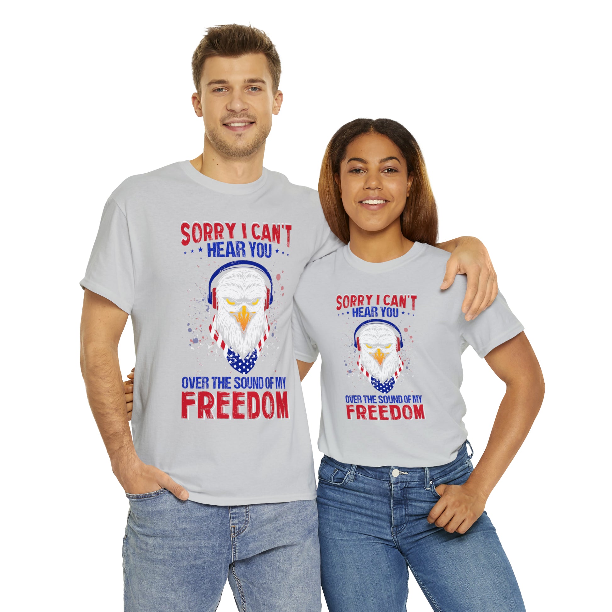 "Can't Hear You Over The Sound Of My Freedom" T-Shirt - Weave Got Gifts - Unique Gifts You Won’t Find Anywhere Else!