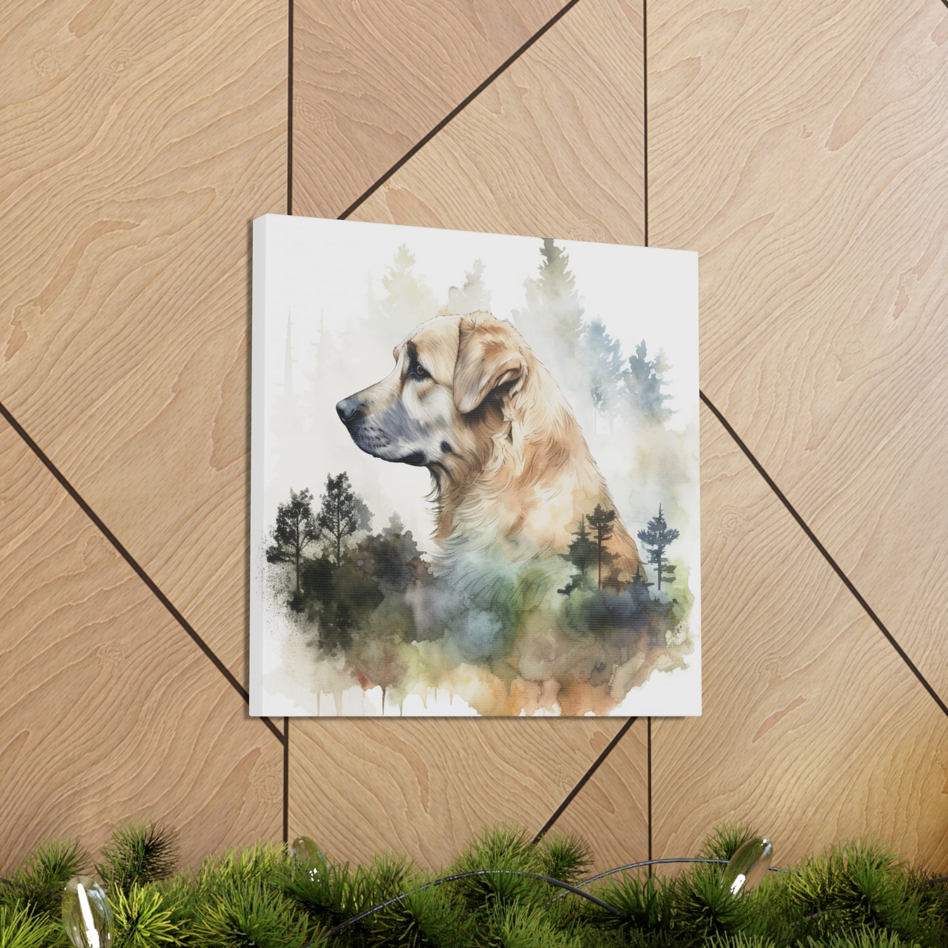 "Dog In The Woods" Watercolor Wall Art - Weave Got Gifts - Unique Gifts You Won’t Find Anywhere Else!