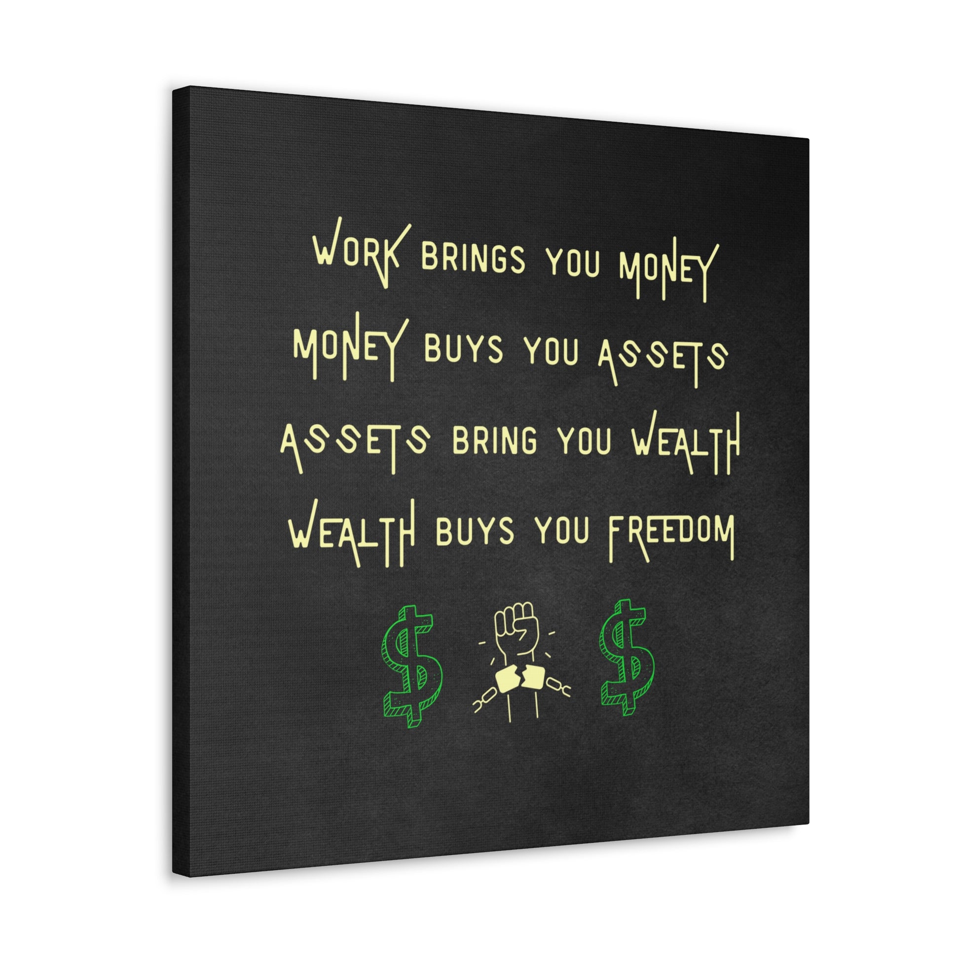 "Wealth Buys You Happiness" Wall Art - Weave Got Gifts - Unique Gifts You Won’t Find Anywhere Else!