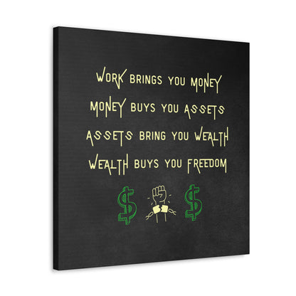 "Wealth Buys You Happiness" Wall Art - Weave Got Gifts - Unique Gifts You Won’t Find Anywhere Else!