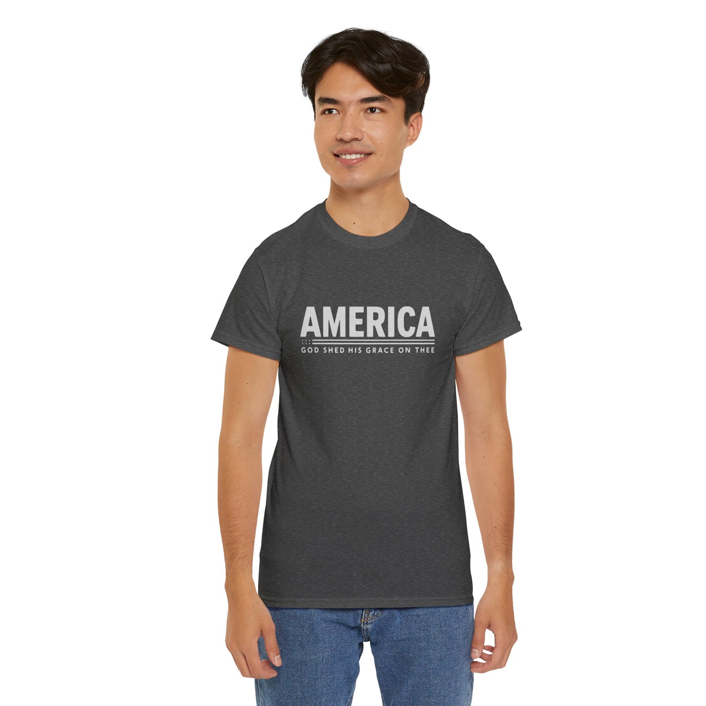 "Comfortable and Durable Patriotic T-Shirt"