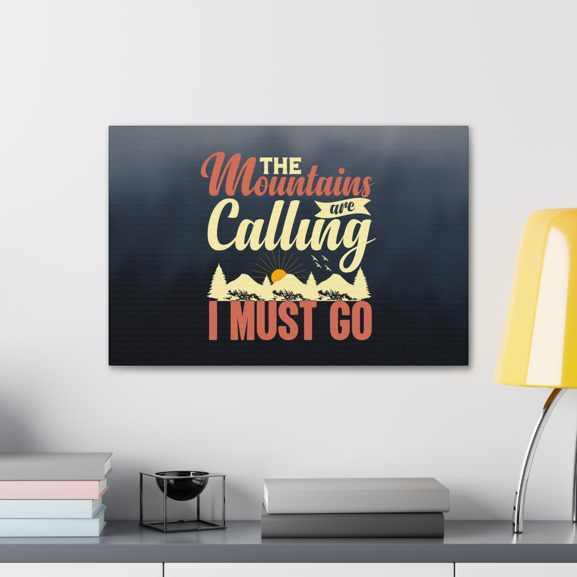 "The Mountains Are Calling" Wall Art - Weave Got Gifts - Unique Gifts You Won’t Find Anywhere Else!