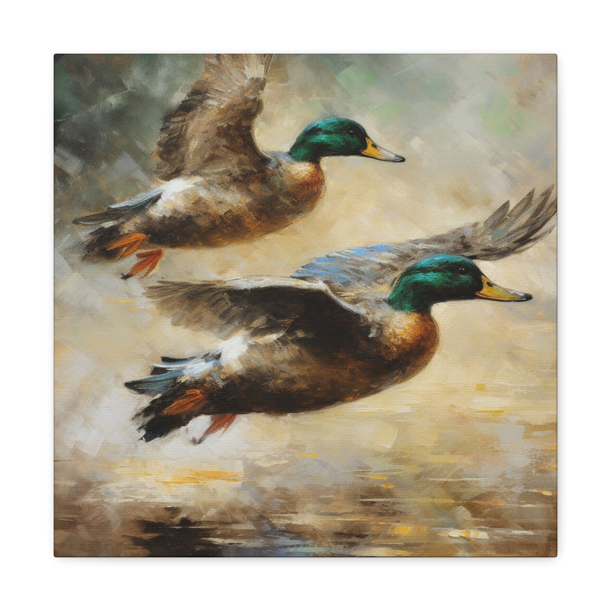 "Pair Of Ducks Flying" Wall Art - Weave Got Gifts - Unique Gifts You Won’t Find Anywhere Else!