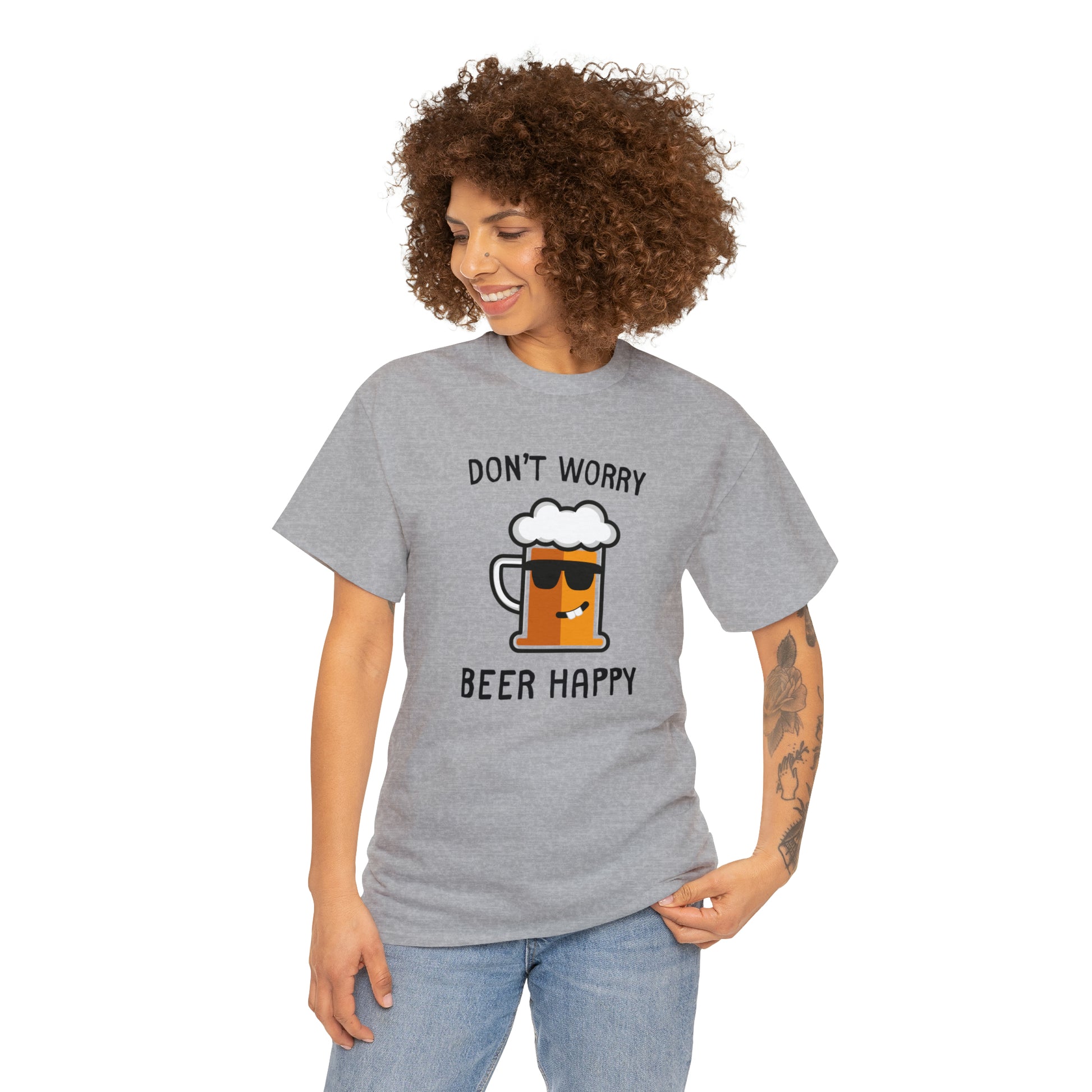 "Don't Worry, Beer Happy" T-Shirt - Weave Got Gifts - Unique Gifts You Won’t Find Anywhere Else!