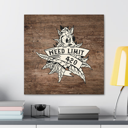 "Weed Limit 420" Wall Art - Weave Got Gifts - Unique Gifts You Won’t Find Anywhere Else!