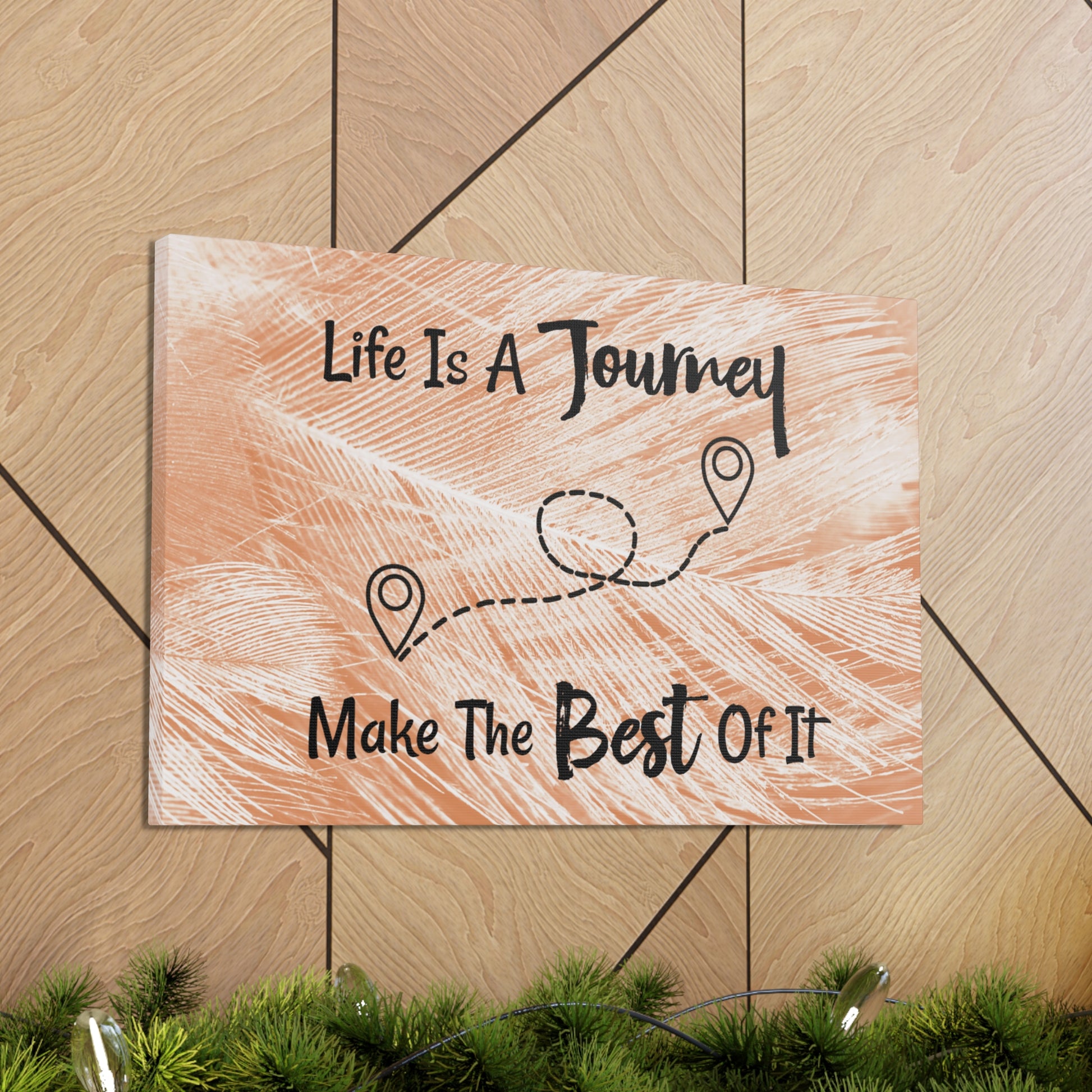 "Life Is A Journey, Make The Best Of It" Wall Art - Weave Got Gifts - Unique Gifts You Won’t Find Anywhere Else!