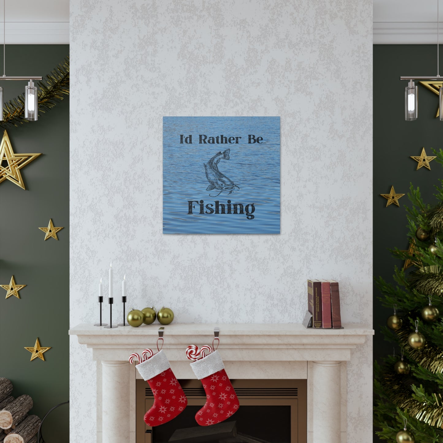 "I'd Rather Be Fishing" Wall Art - Weave Got Gifts - Unique Gifts You Won’t Find Anywhere Else!