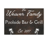 Custom "Poolside Bar & Grill" Wall Art - Weave Got Gifts - Unique Gifts You Won’t Find Anywhere Else!