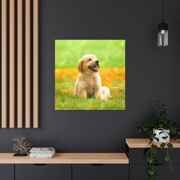 "Dog Painting Photo" Custom Wall Art - Weave Got Gifts - Unique Gifts You Won’t Find Anywhere Else!