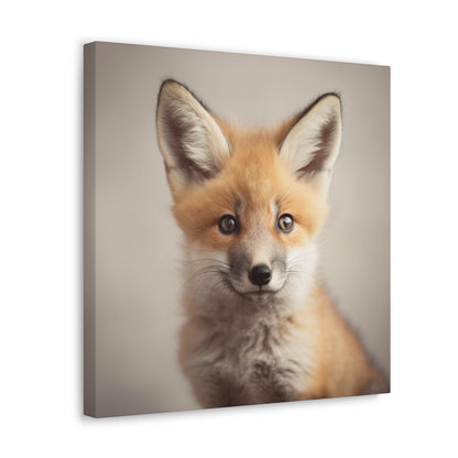 Wildlife Canvas Print - Baby Fox