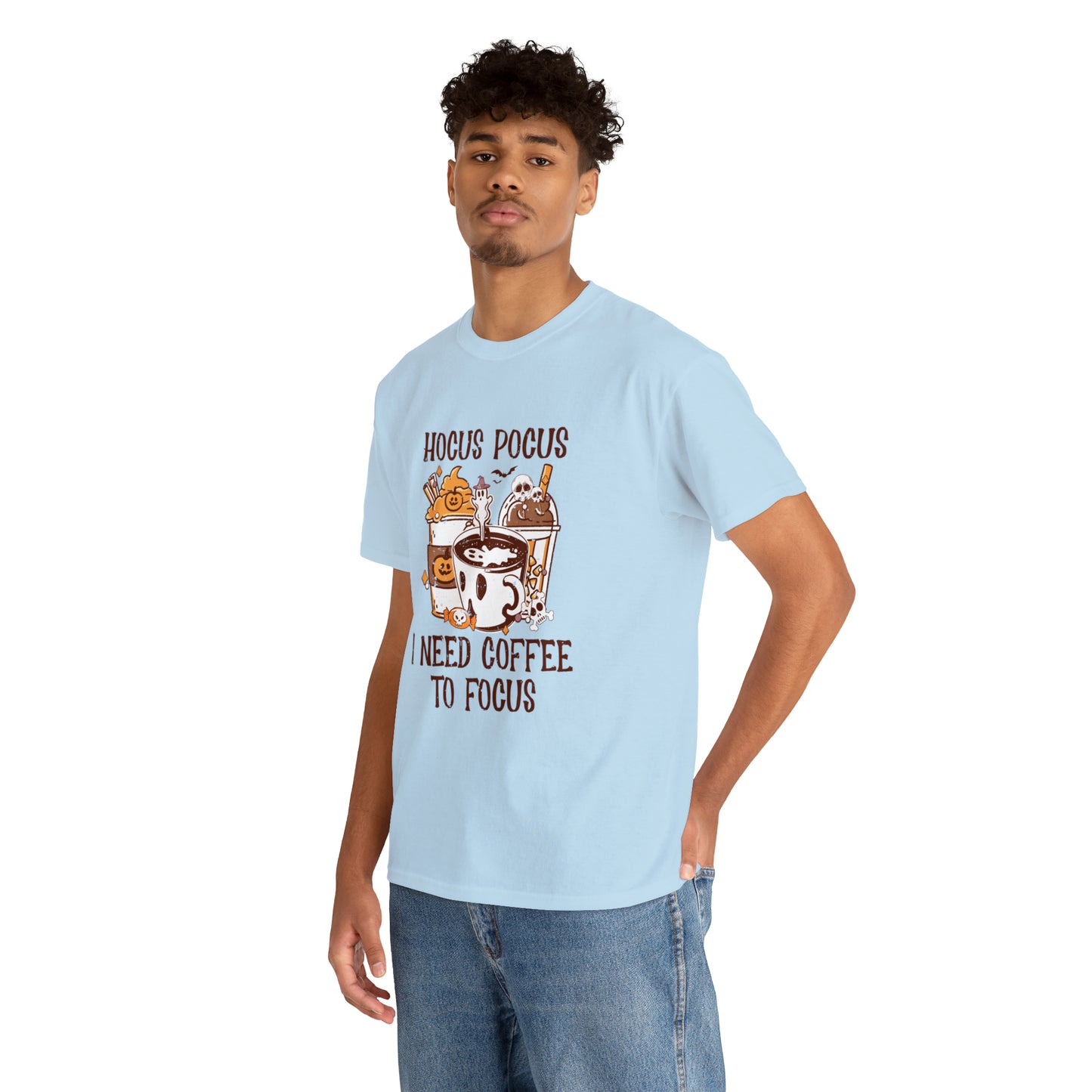 "Hocus Pocus, I Need Coffee To Focus" T-Shirt - Weave Got Gifts - Unique Gifts You Won’t Find Anywhere Else!