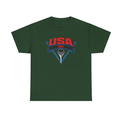 American flag-themed golf t-shirt for men and women
