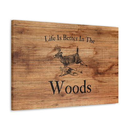 "Life Is Better In The Woods" Wall Art - Weave Got Gifts - Unique Gifts You Won’t Find Anywhere Else!