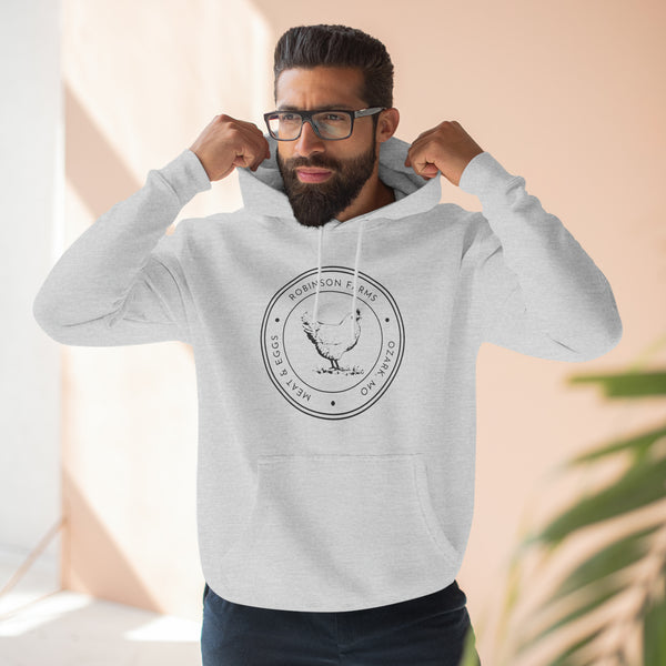 Custom "Chicken Farm Logo" Hoodie - Weave Got Gifts - Unique Gifts You Won’t Find Anywhere Else!