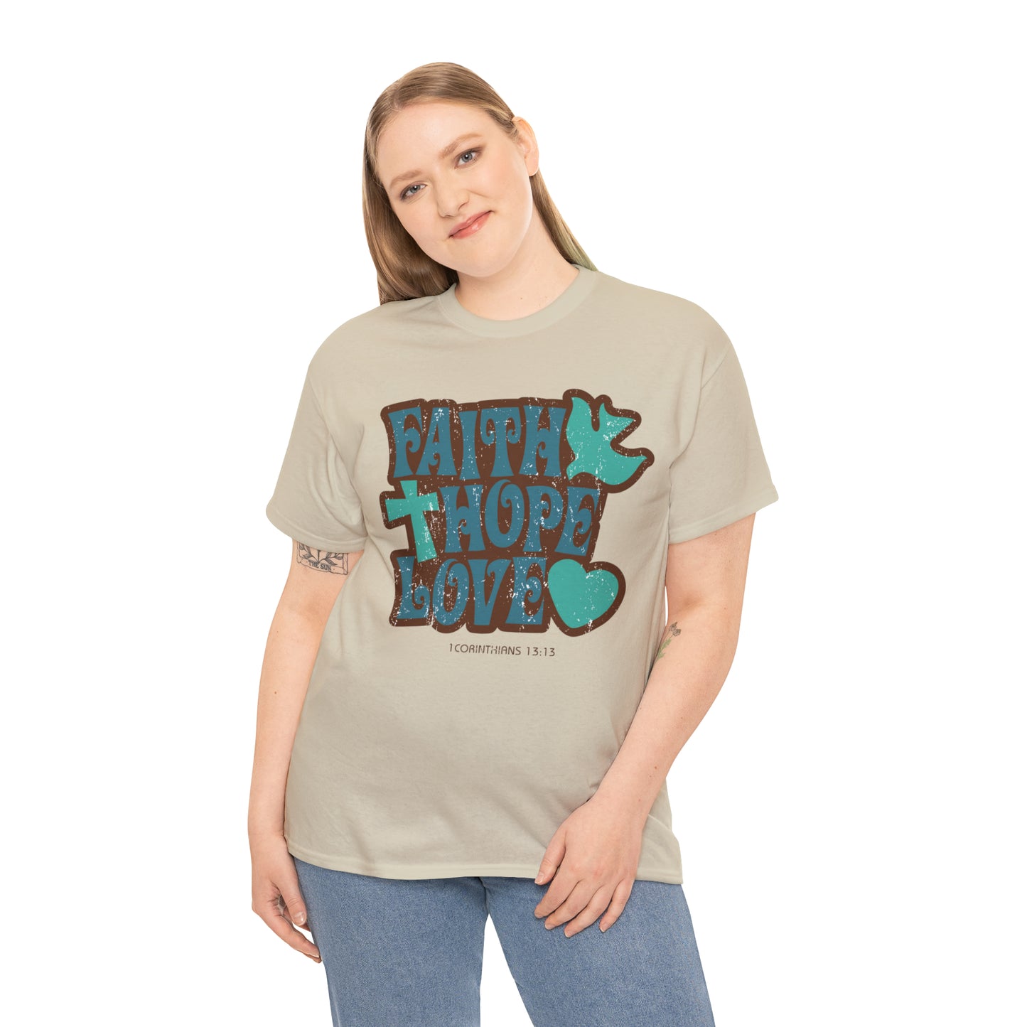 "Faith, Hope, Love" T-Shirt - Weave Got Gifts - Unique Gifts You Won’t Find Anywhere Else!