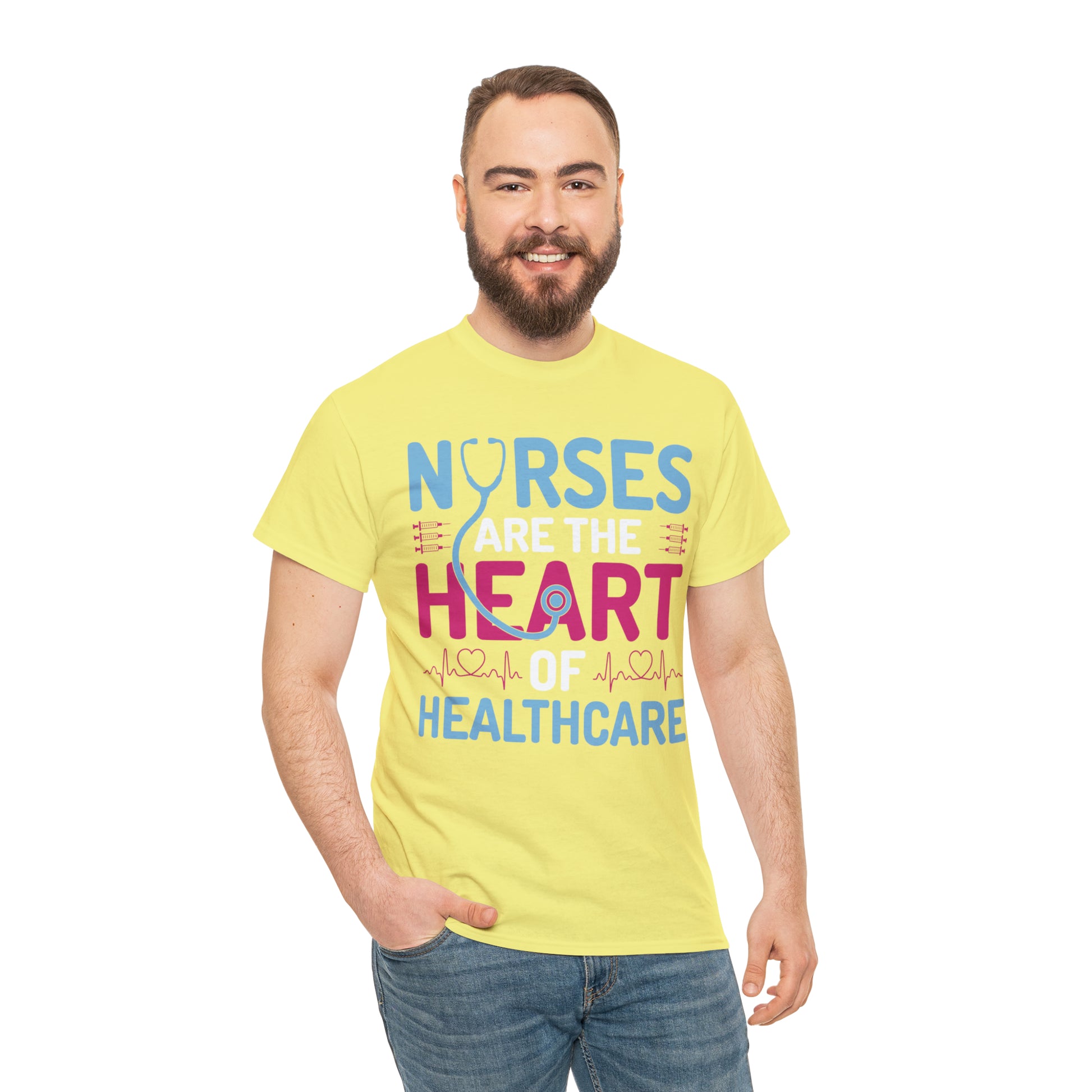 "Nurses Are The Heart Of Healthcare" T-Shirt - Weave Got Gifts - Unique Gifts You Won’t Find Anywhere Else!