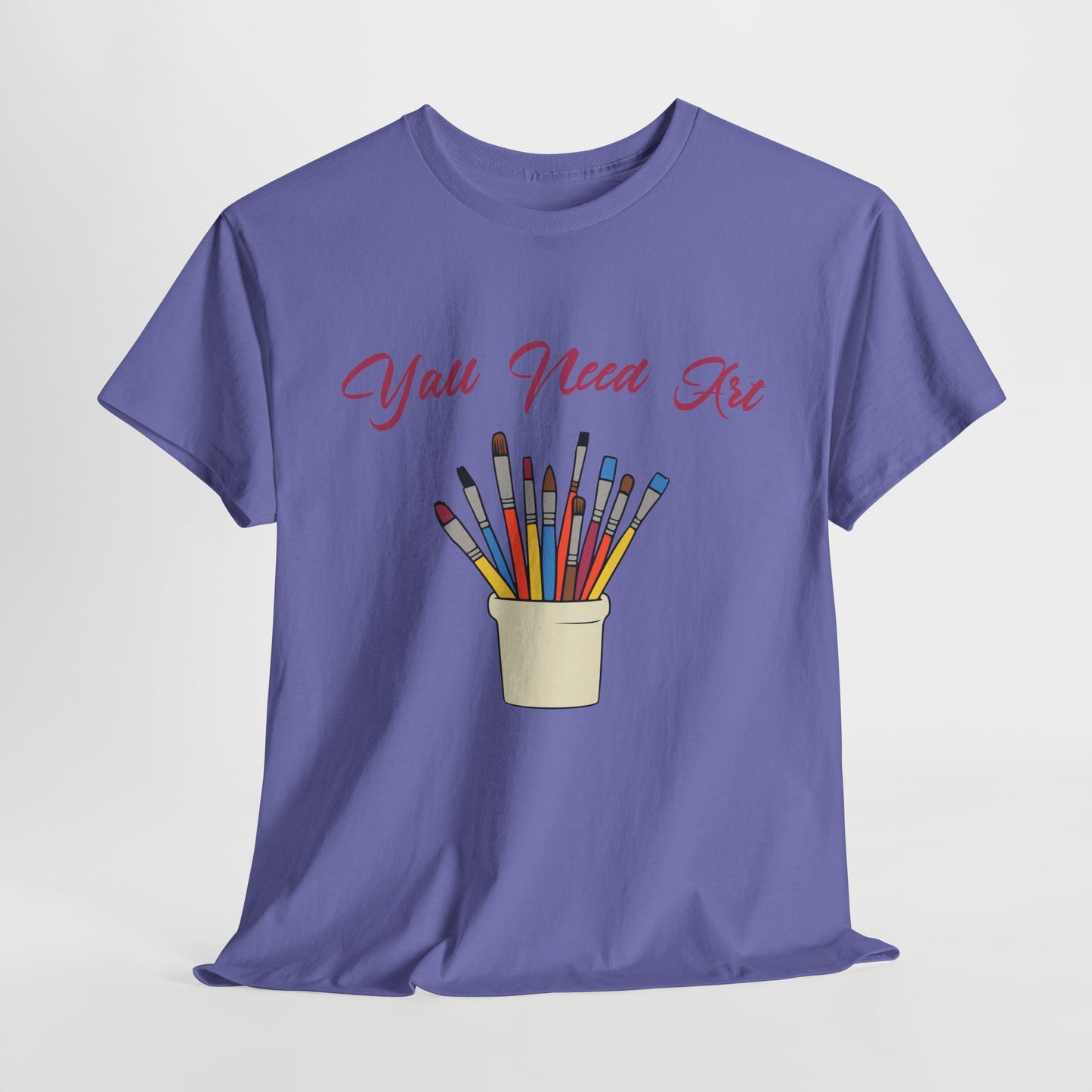 Paintbrush cup T-shirt for creative professionals
