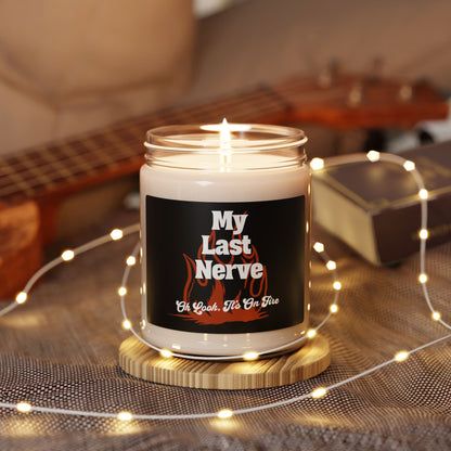 Oh look, my last nerve candle with humorous design
