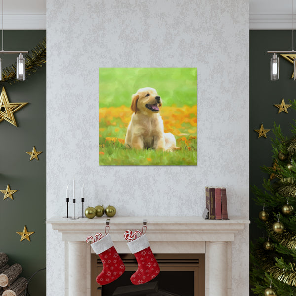 "Dog Painting Photo" Custom Wall Art - Weave Got Gifts - Unique Gifts You Won’t Find Anywhere Else!