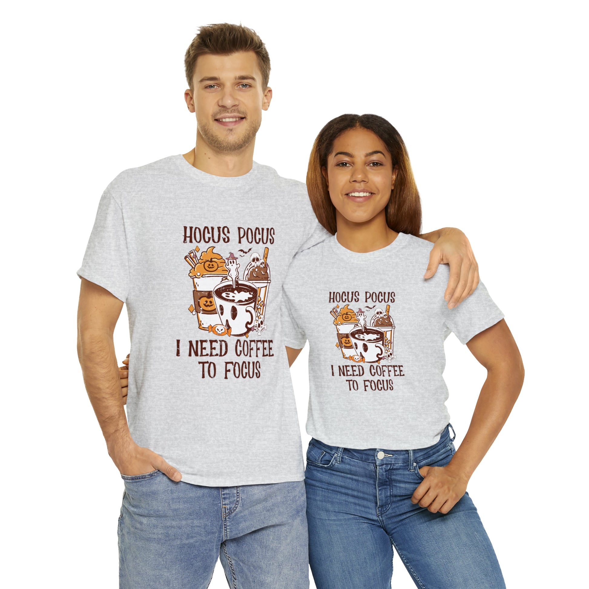 "Hocus Pocus, I Need Coffee To Focus" T-Shirt - Weave Got Gifts - Unique Gifts You Won’t Find Anywhere Else!