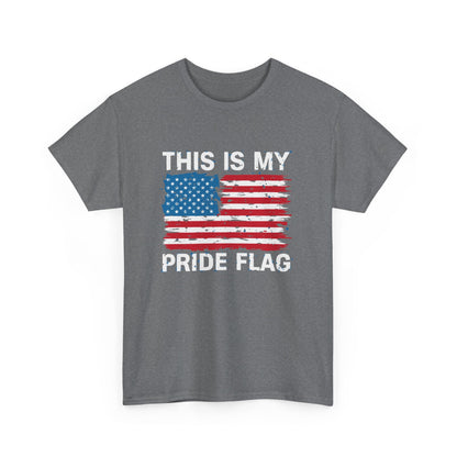 "Grunge Style American Flag Pride T-Shirt"