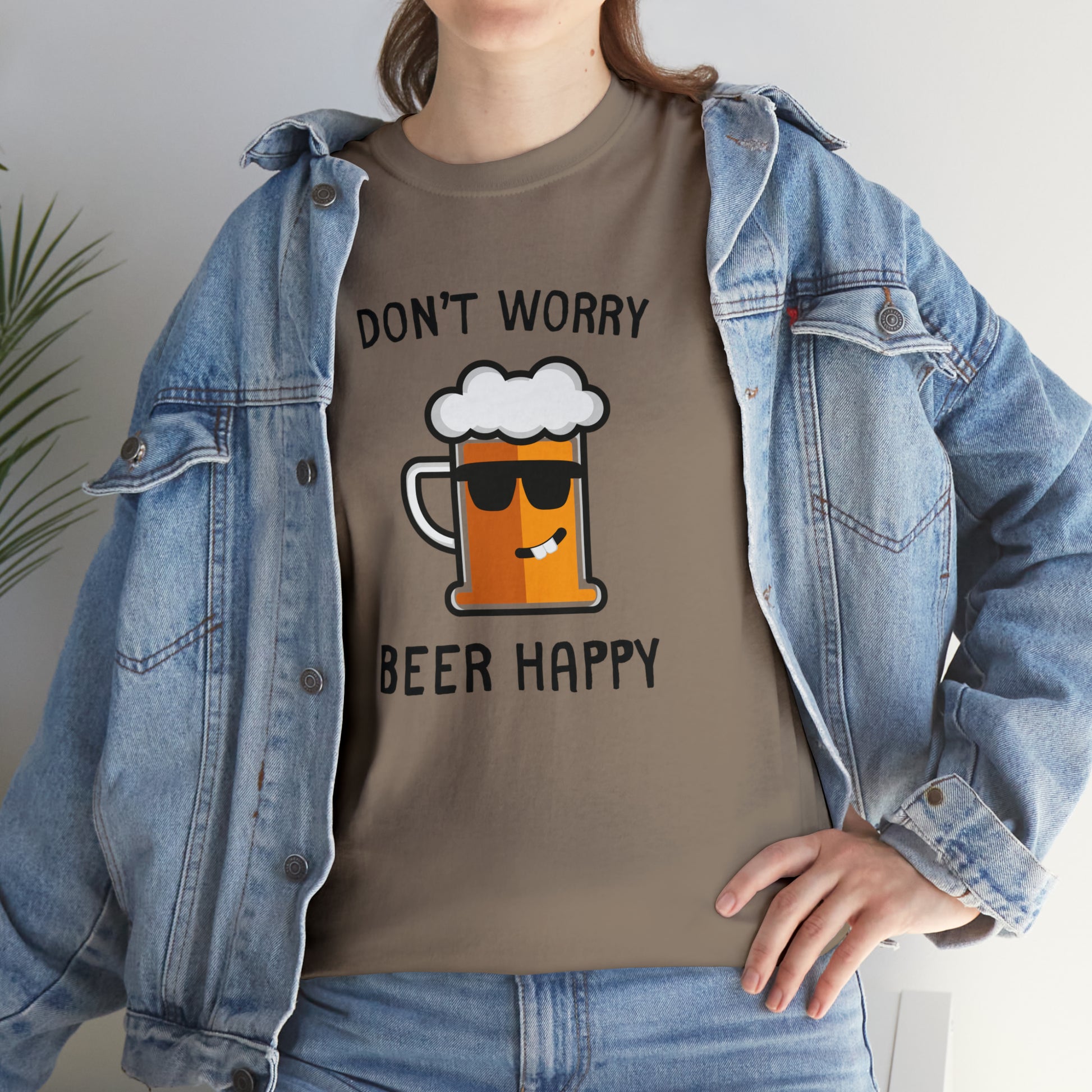 "Don't Worry, Beer Happy" T-Shirt - Weave Got Gifts - Unique Gifts You Won’t Find Anywhere Else!