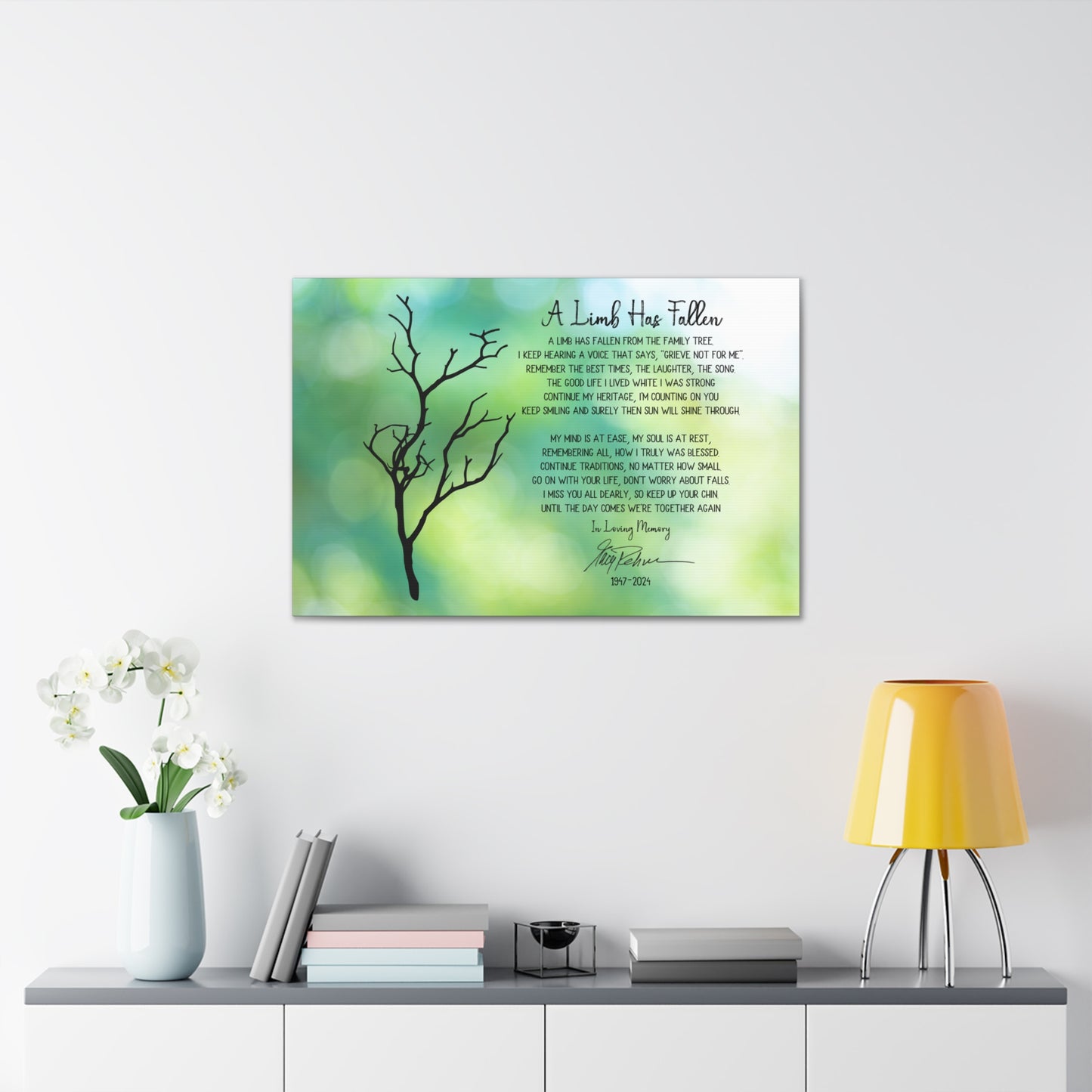 A Limb Has Fallen Custom Canvas Art