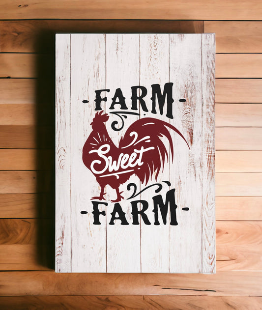 "Farm Sweet Farm" Farmhouse Wall Art - Weave Got Gifts - Unique Gifts You Won’t Find Anywhere Else!