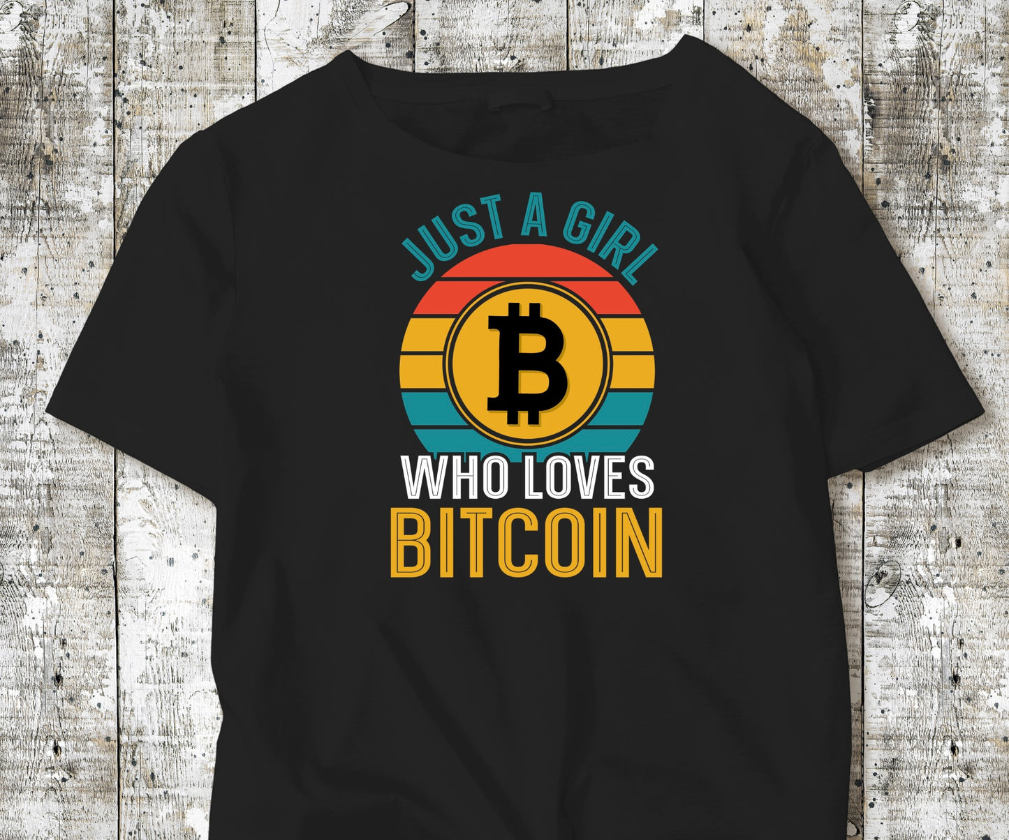 "Just A Girl Who Loves Bitcoin" T-Shirt - Weave Got Gifts - Unique Gifts You Won’t Find Anywhere Else!