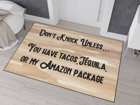 Humorous Taco Tequila Amazon Packages Door Mat