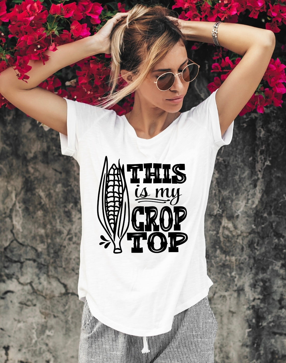 "This Is My Crop Top" T-Shirt - Weave Got Gifts - Unique Gifts You Won’t Find Anywhere Else!