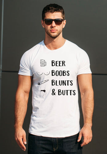 Beer, Boobs, Blunts & Butts T-Shirt