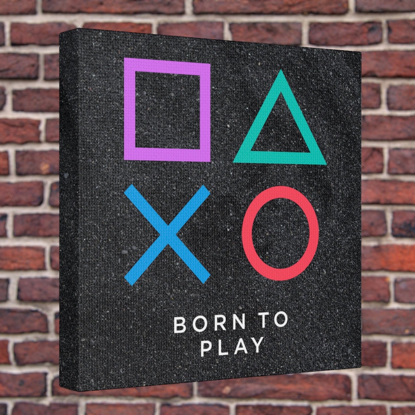 Born to Play Gaming Canvas Gallery Wraps - High-Quality Canvas Art