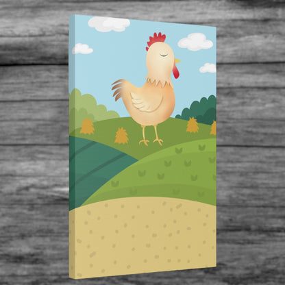 "Farm Chicken" Canvas Wall Art - Weave Got Gifts - Unique Gifts You Won’t Find Anywhere Else!