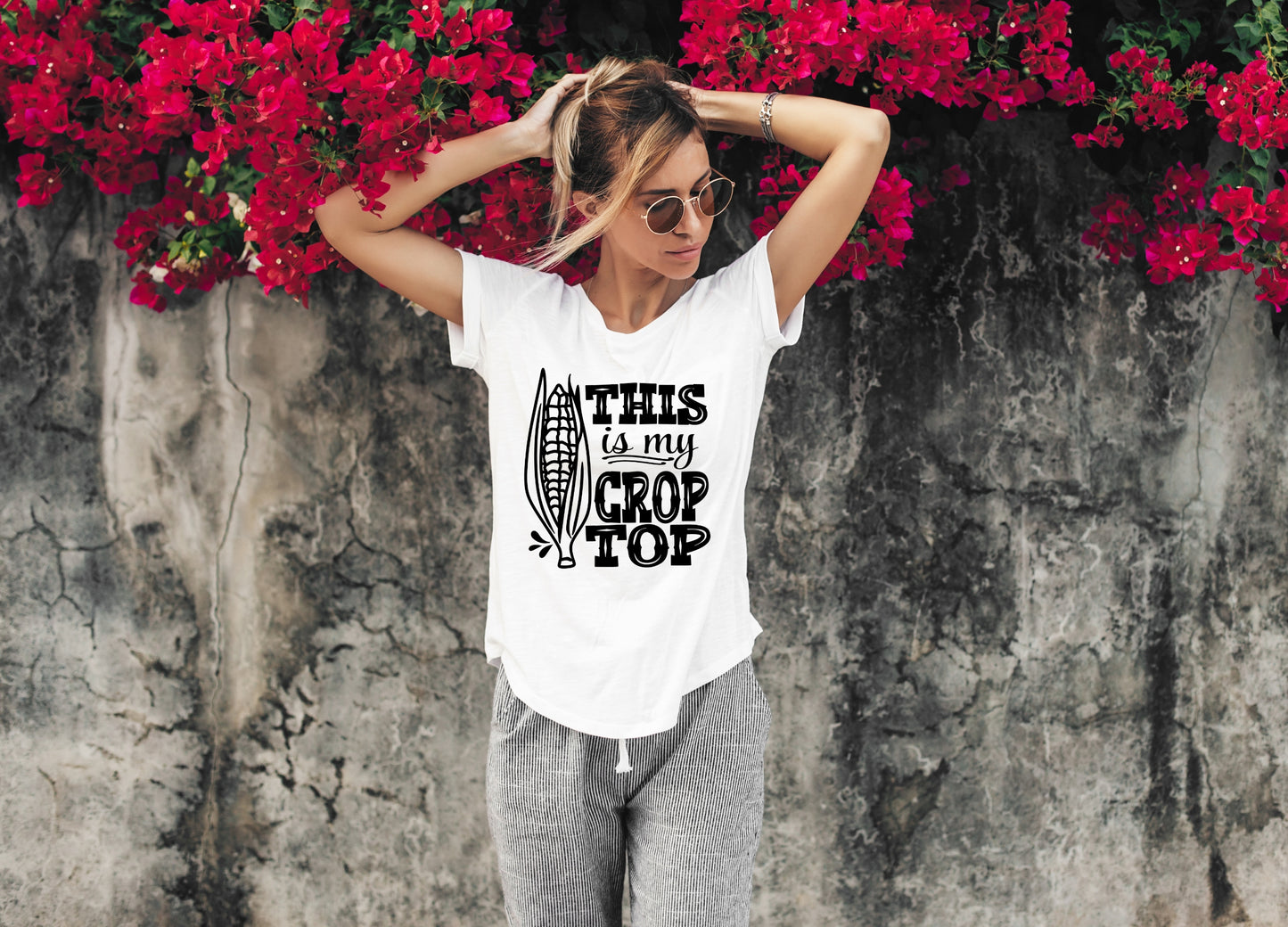 "This Is My Crop Top" T-Shirt - Weave Got Gifts - Unique Gifts You Won’t Find Anywhere Else!