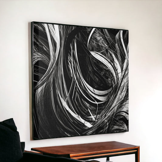 "Black & White Abstract" Wall Art - Weave Got Gifts - Unique Gifts You Won’t Find Anywhere Else!