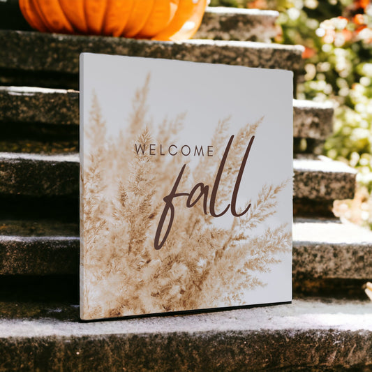 "Welcome Fall"Fall Wall Art – Welcome Fall with Beautiful Autumn Plant Design

 Wall Art - Weave Got Gifts - Unique Gifts You Won’t Find Anywhere Else!