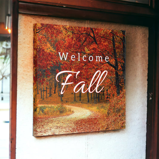 "Welcome Fall" Wall Art - Weave Got Gifts - Unique Gifts You Won’t Find Anywhere Else!