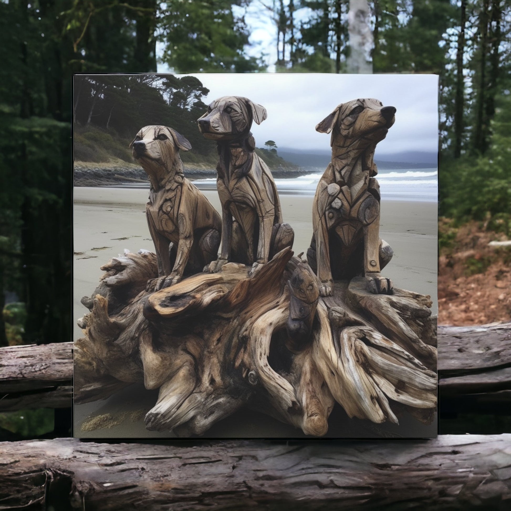 "Driftwood Dogs" Wall Art - Weave Got Gifts - Unique Gifts You Won’t Find Anywhere Else!