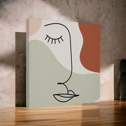 Abstract Face Wall Art